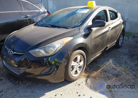 2013 Hyundai Elantra Gls from USA, damaged, VIN KMHDH4AE6DU727696